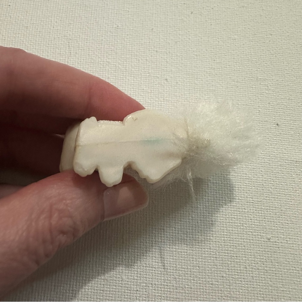 Vintage Kenner Littlest Pet Shop Fluffy Tail Persian Kitty Cat 2.5" 1994 White - Picture 7 of 9